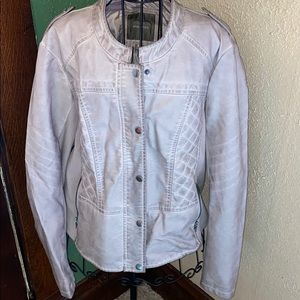 Maurices distressed faux leather jacket